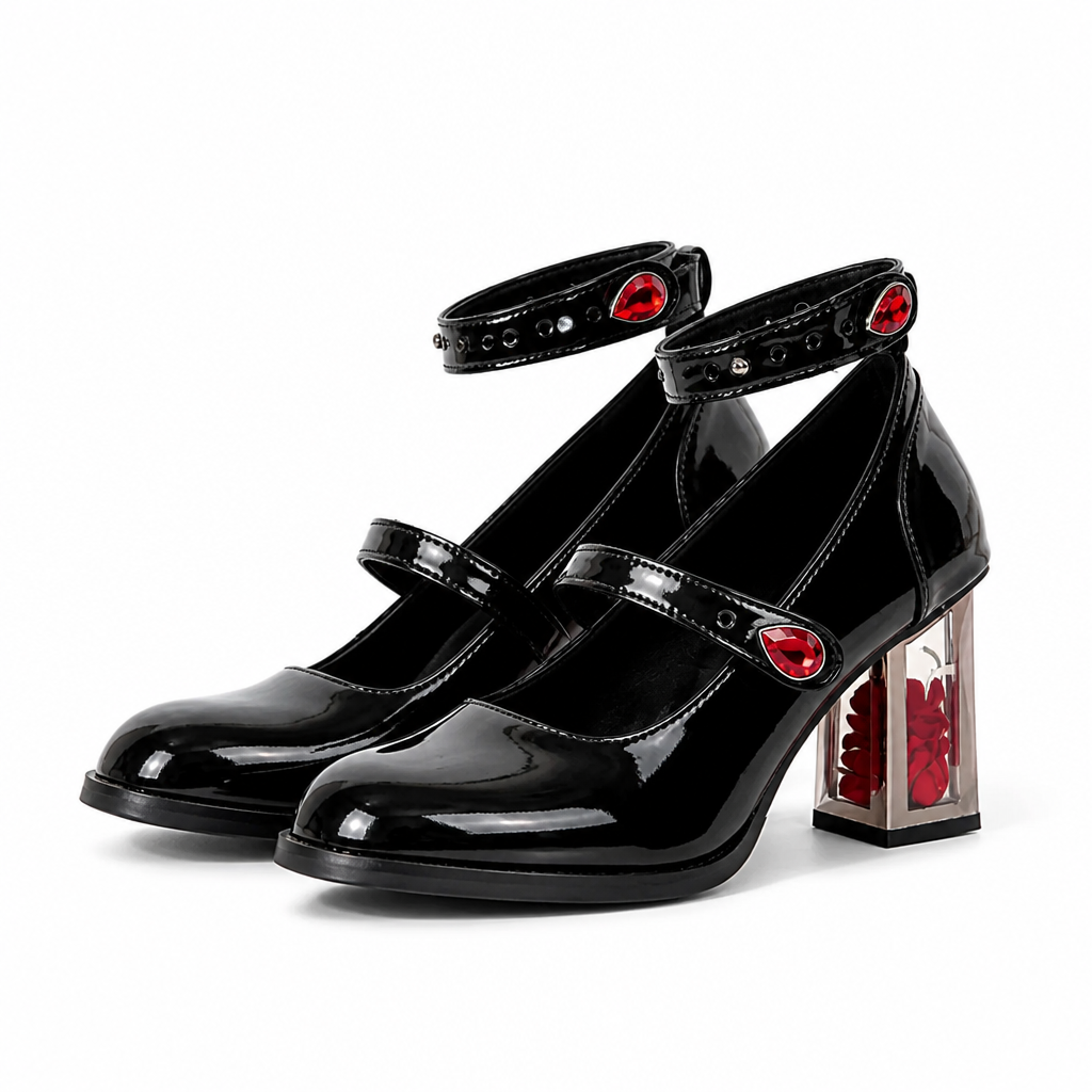 Crimson Rose Heels
